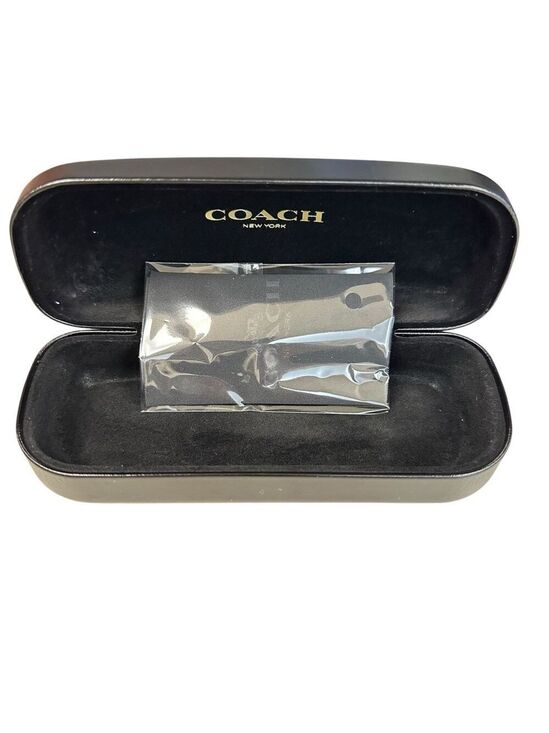 Coach Black Eyeglasses Sunglasses Case Only‎ OS No Glasses Included